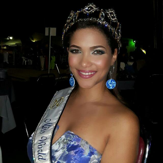 Miss World Trinidad & Tobago 2016 Danielle Walcott – CWA earrings