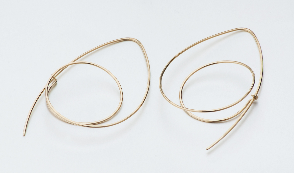 Solstice Hoop Earrings – Crucian Gold