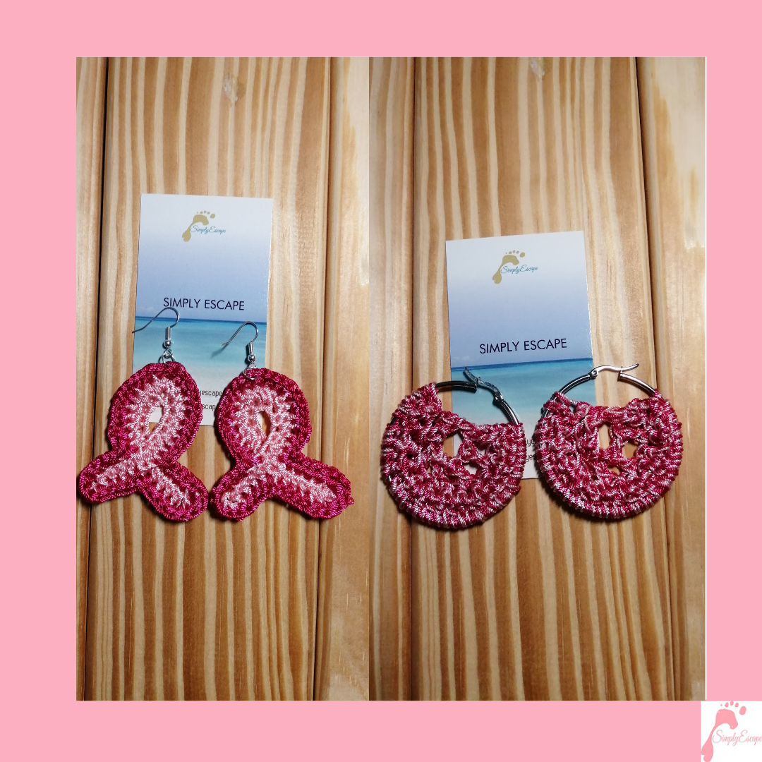 Girls Best Friend Oversized Pink Ribbon Earrings – Carolina Girls