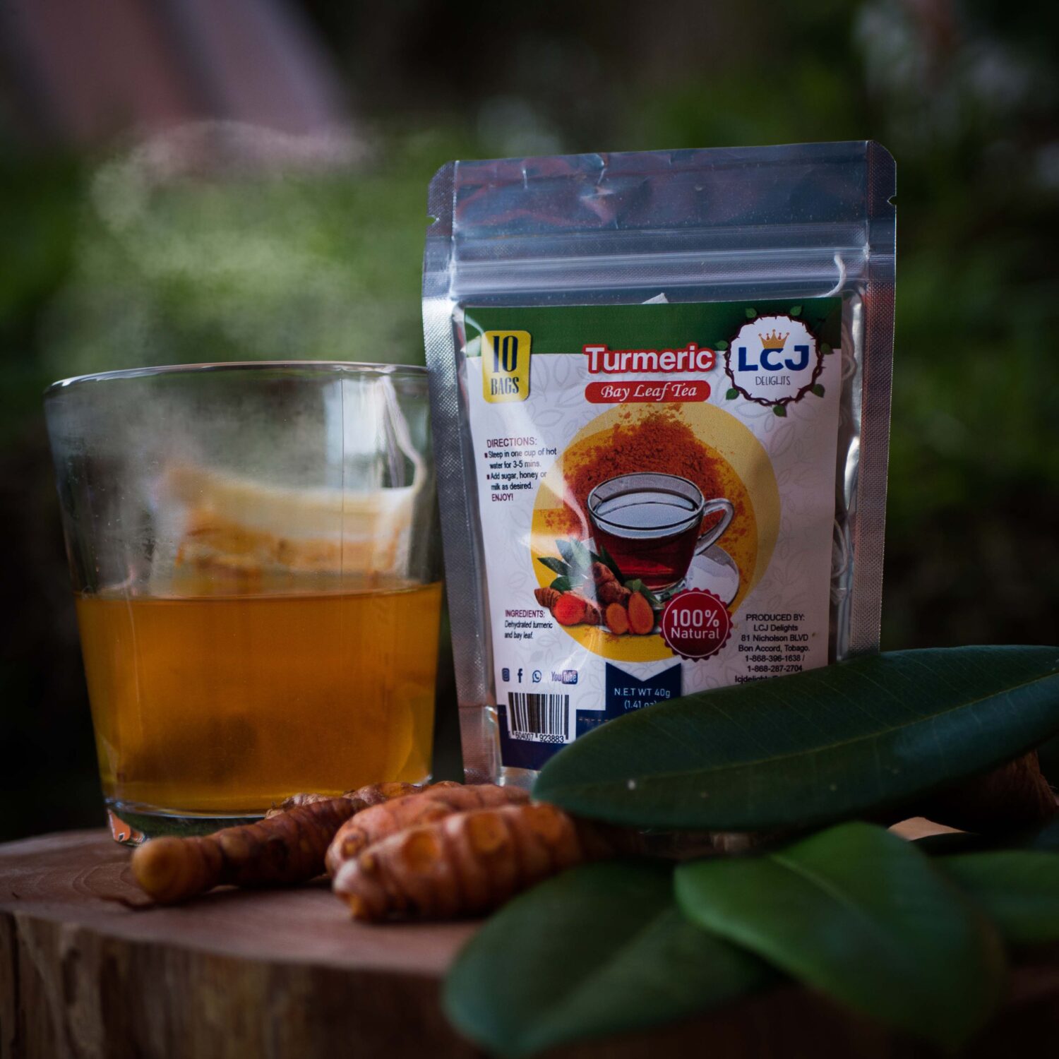 Turmeric Bay Leaf Tea - ShopCaribe