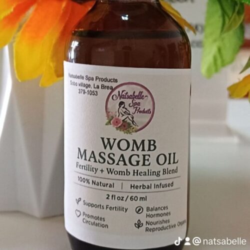 Womb massage fertility oil