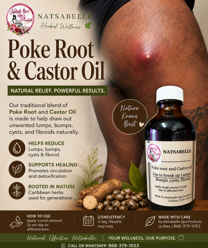 Pokeroot and castor oil blend
