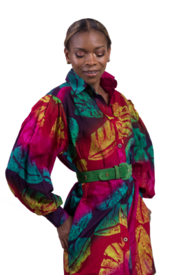 Bene Caribe Batik Puff Shirt Dress – Paradise